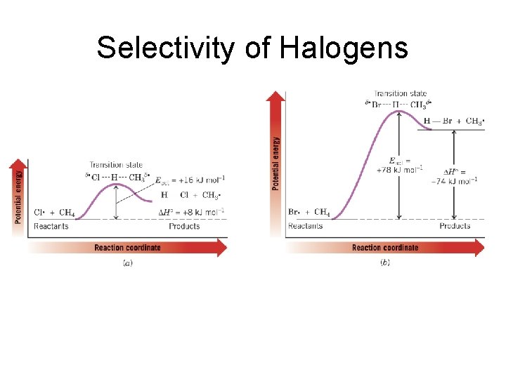 Selectivity of Halogens 