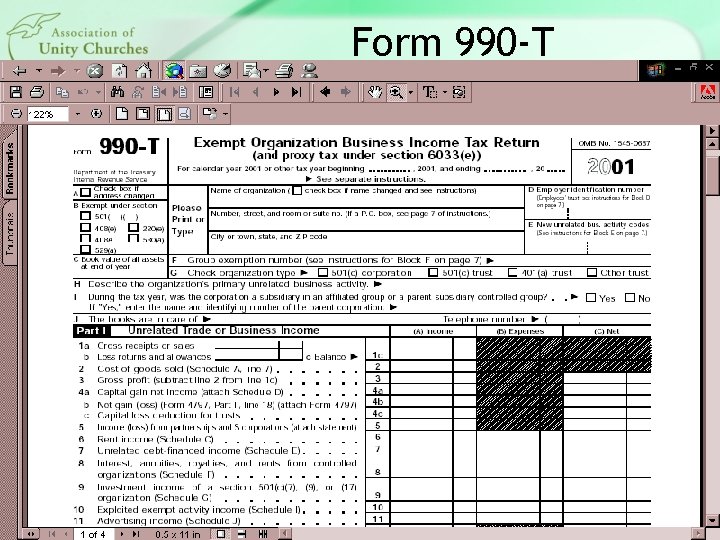 Form 990 -T 