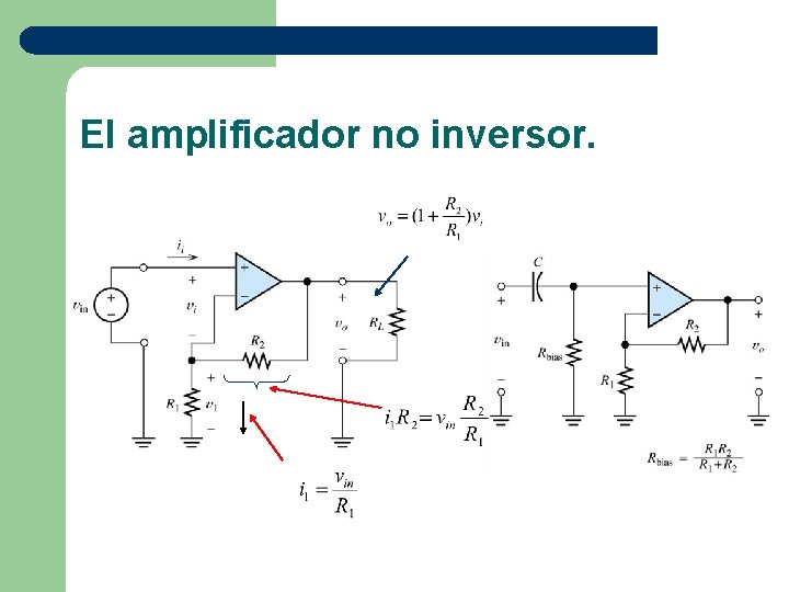El amplificador no inversor. 