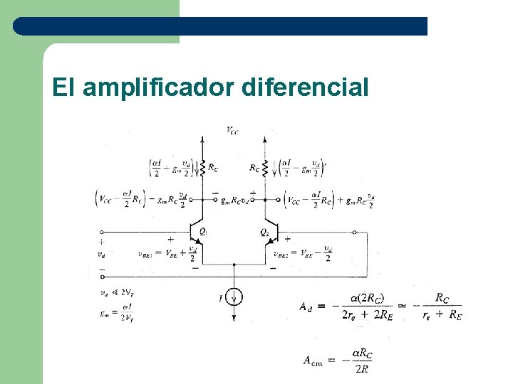 El amplificador diferencial 