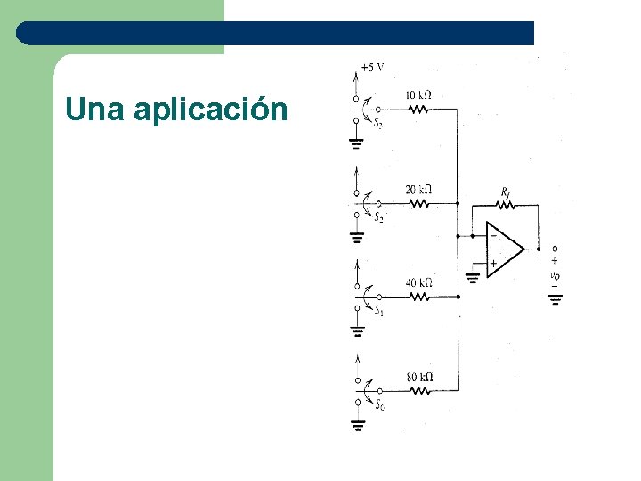 Una aplicación 