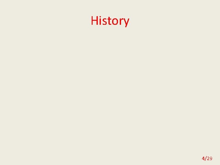 History 4/29 