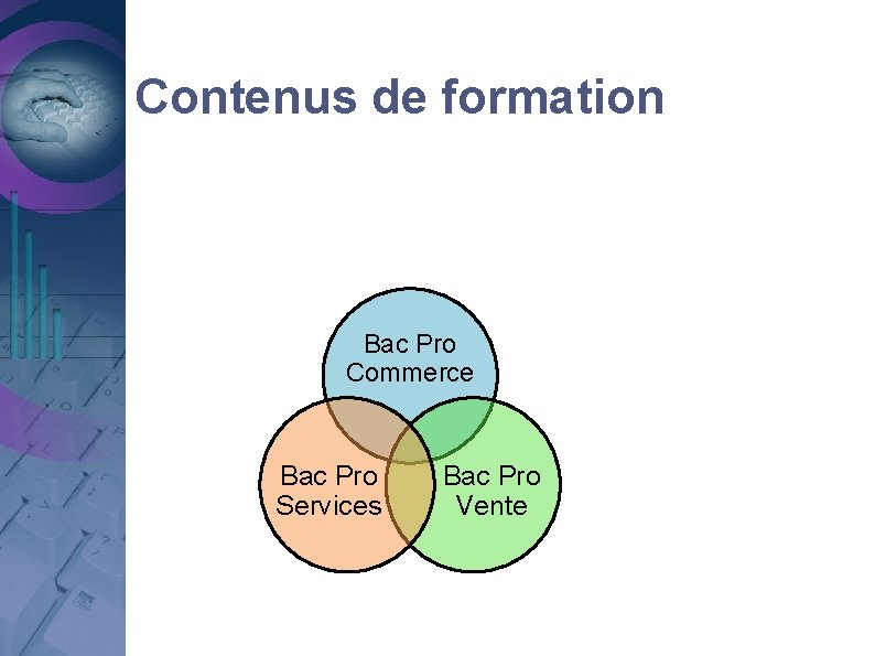 Contenus de formation Bac Pro Commerce Bac Pro Services Bac Pro Vente 