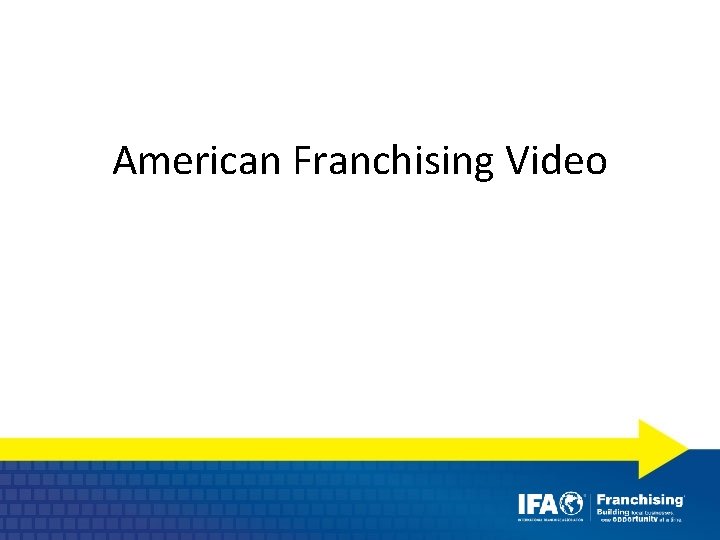 American Franchising Video 