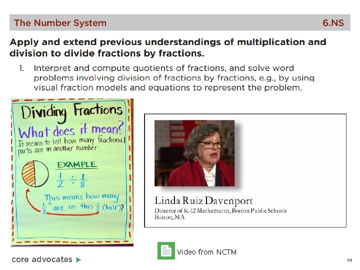 Video from NCTM 14 