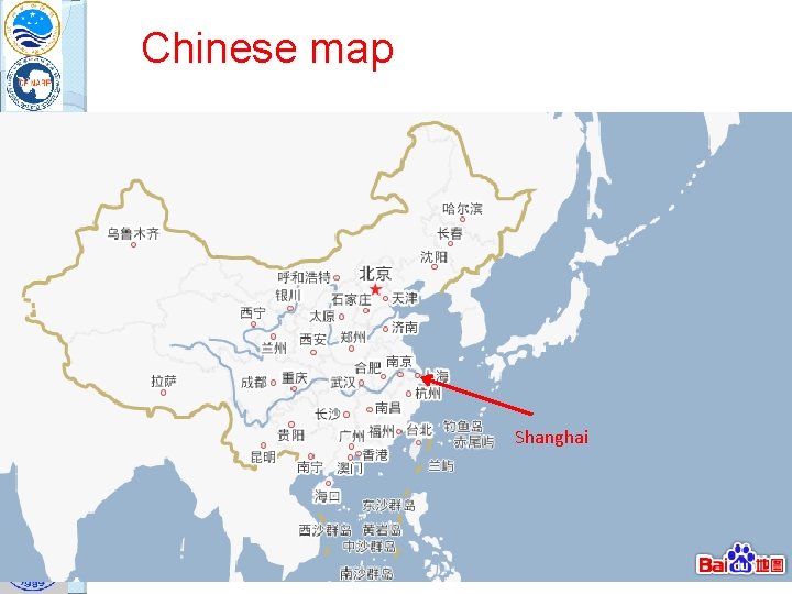 Chinese map Super. DAR 2011, Hanover, NH, USA Shanghai 