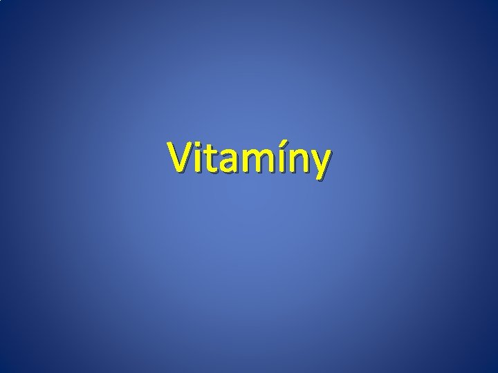 Vitamíny 