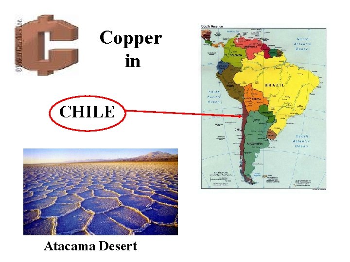 Copper in CHILE Atacama Desert 