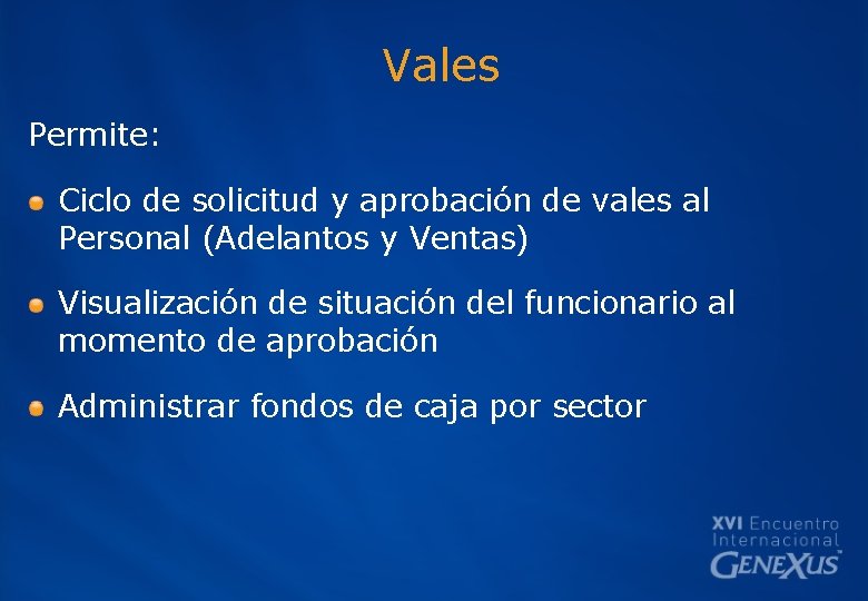 Vales Permite: Ciclo de solicitud y aprobación de vales al Personal (Adelantos y Ventas)