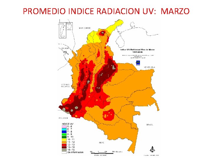 PROMEDIO INDICE RADIACION UV: MARZO PROMEDIO INDICE RADIACION UV: MARZO