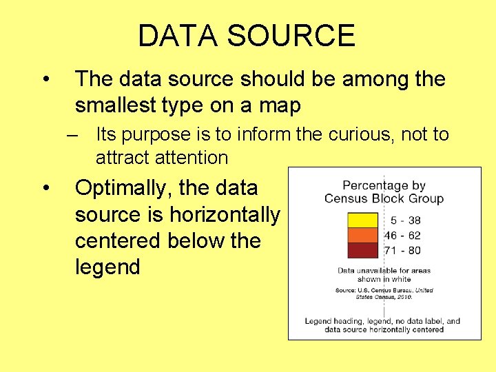 DATA SOURCE • The data source should be among the smallest type on a DATA SOURCE • The data source should be among the smallest type on a
