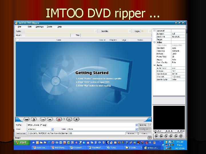IMTOO DVD ripper. . . IMTOO DVD ripper. . .