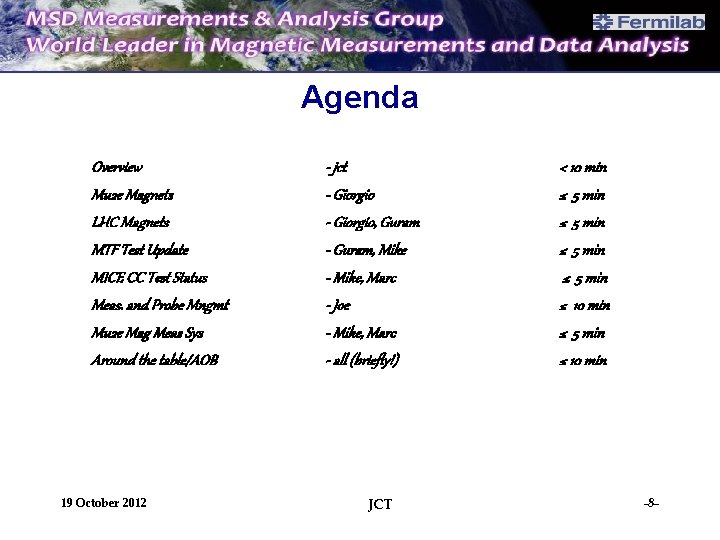 Agenda Overview Mu 2 e Magnets LHC Magnets MTF Test Update MICE CC Test