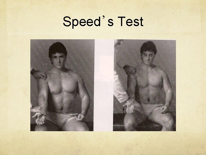 Speed’s Test 