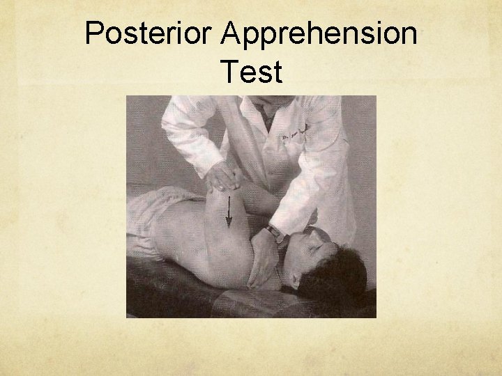 Posterior Apprehension Test 