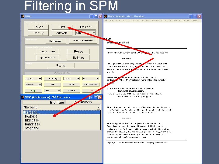 Filtering in SPM 