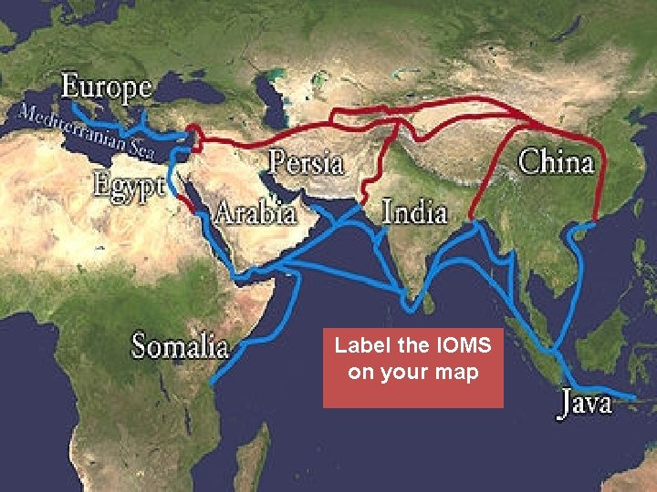 Label the IOMS on your map 