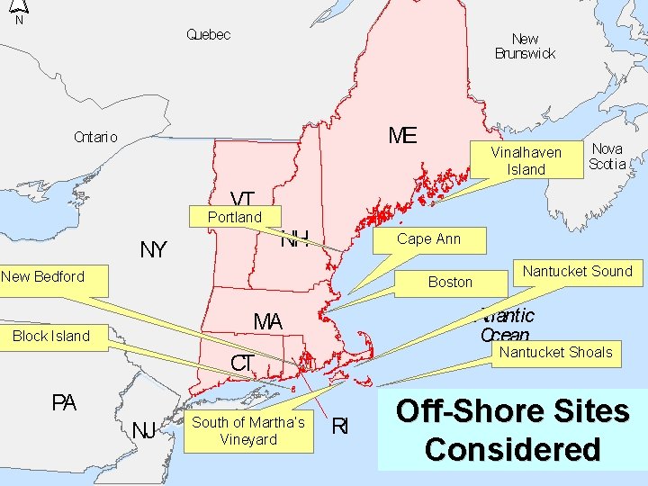 N Quebec New Brunswick ME Ontario Vinalhaven Island Nova Scotia VT Portland NH NY N Quebec New Brunswick ME Ontario Vinalhaven Island Nova Scotia VT Portland NH NY