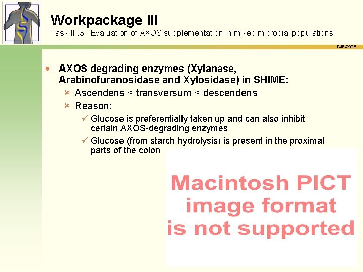 Workpackage III Task III. 3. : Evaluation of AXOS supplementation in mixed microbial populations