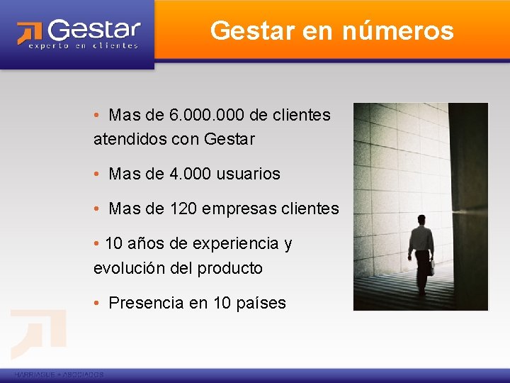 Gestar en números • Mas de 6. 000 de clientes atendidos con Gestar •