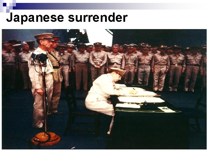 Japanese surrender 