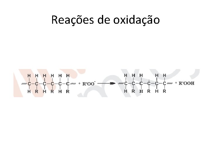 Reações de oxidação 