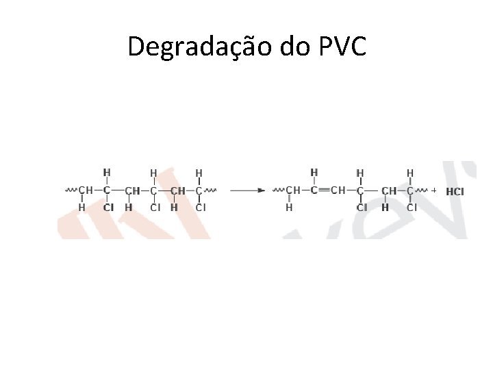 Degradação do PVC 