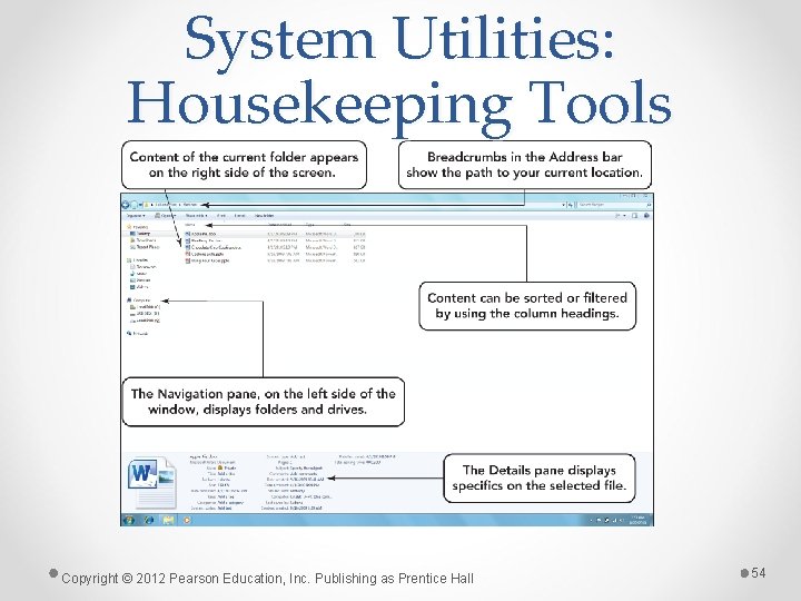 System Utilities: Housekeeping Tools Copyright © 2012 Pearson Education, Inc. Publishing as Prentice Hall