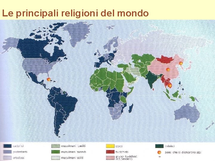 Le principali religioni del mondo 