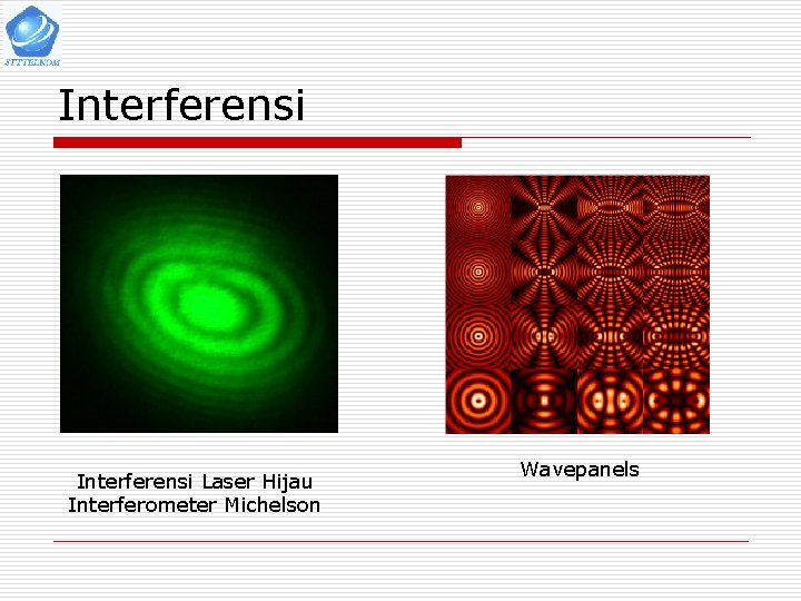 Interferensi Laser Hijau Interferometer Michelson Wavepanels 