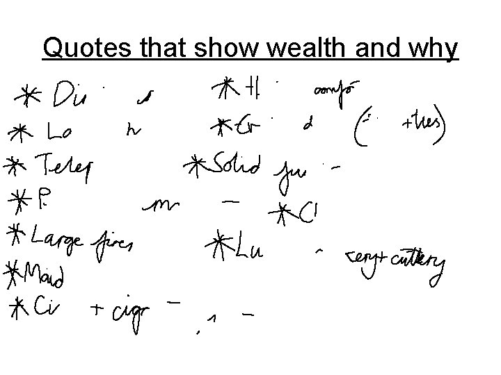 Quotes that show wealth and why 