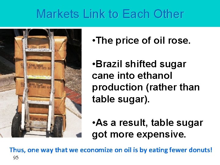 Markets Link to Each Other • The price of oil rose. • Brazil shifted Markets Link to Each Other • The price of oil rose. • Brazil shifted