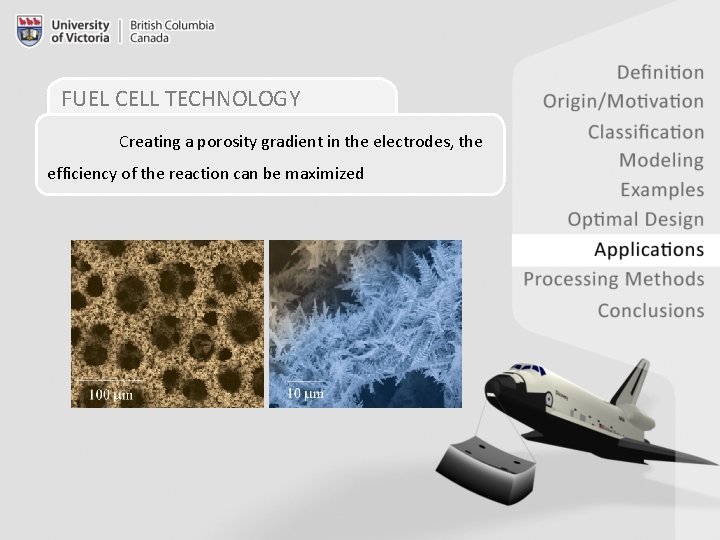 FUEL CELL TECHNOLOGY Creating a porosity gradient in the electrodes, the efficiency of the