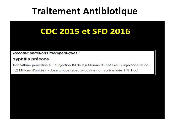 Traitement Antibiotique 