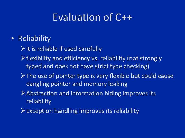 Programming Language C Xulong Peng Csc 415 Programming