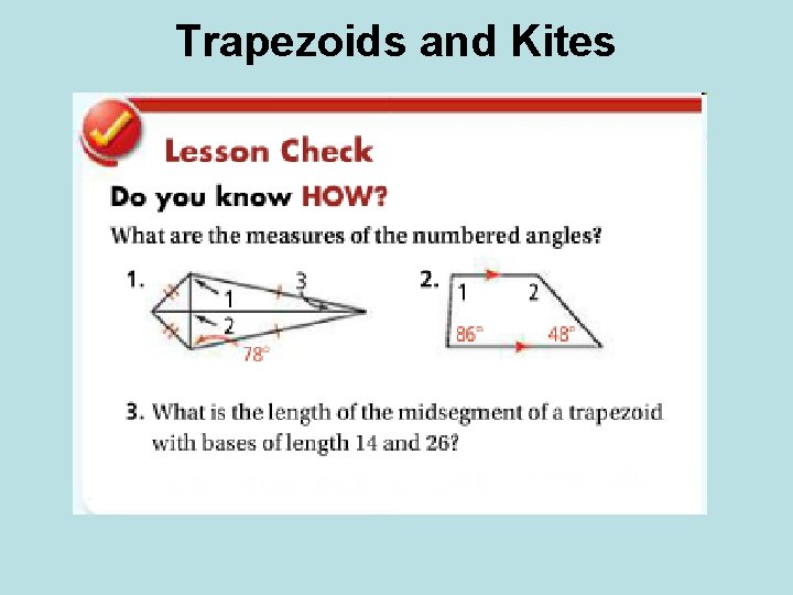 Trapezoids and Kites 