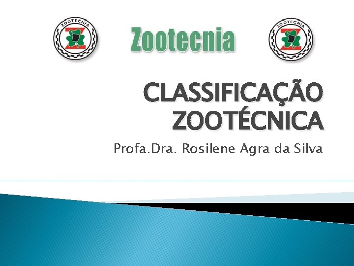 CLASSIFICAÇÃO ZOOTÉCNICA Profa. Dra. Rosilene Agra da Silva 