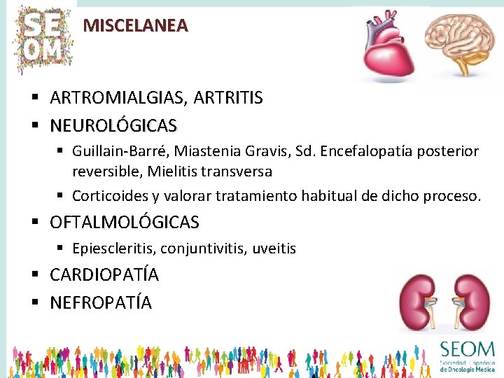 MISCELANEA § ARTROMIALGIAS, ARTRITIS § NEUROLÓGICAS § Guillain-Barré, Miastenia Gravis, Sd. Encefalopatía posterior reversible,