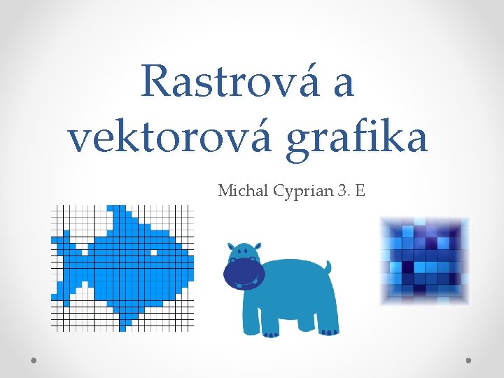 Rastrová a vektorová grafika Michal Cyprian 3. E 