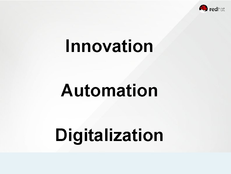 Innovation Automation Digitalization 