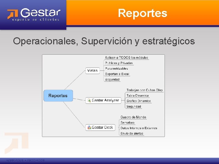 Reportes Operacionales, Supervición y estratégicos 