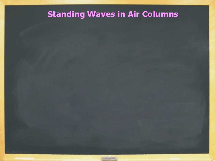 Standing Waves in Air Columns 