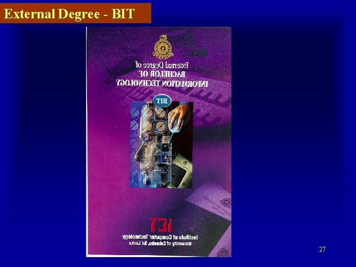 External Degree - BIT 27 