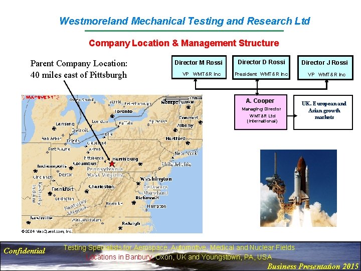 Westmoreland Mechanical Testing and Research Ltd Company Location & Management Structure Parent Company Location:
