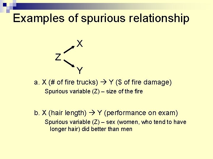 spurious association