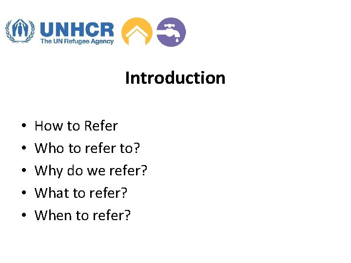 Introduction • • • How to Refer Who to refer to? Why do we