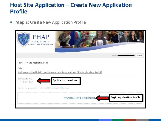 Host Site Application – Create New Application Profile § Step 2: Create New Application Host Site Application – Create New Application Profile § Step 2: Create New Application