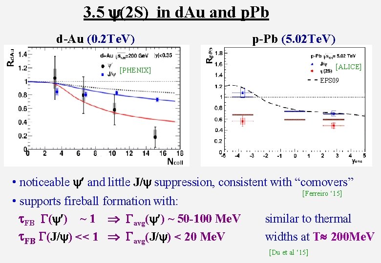 3. 5 (2 S) in d. Au and p. Pb d-Au (0. 2 Te.