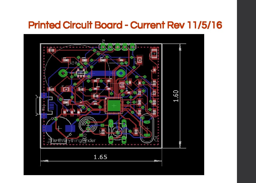 Printed Circuit Board - Current Rev 11/5/16 