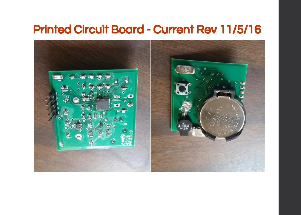 Printed Circuit Board - Current Rev 11/5/16 